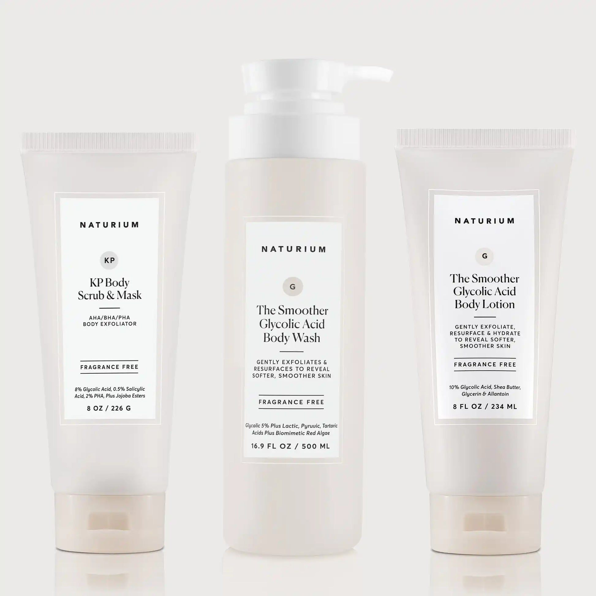 the-glycolic-acid-body-bundle-v2 NATR_KPScrub_SmootherBodyWash_SmootherLotion_Bundle_ecomm.webp